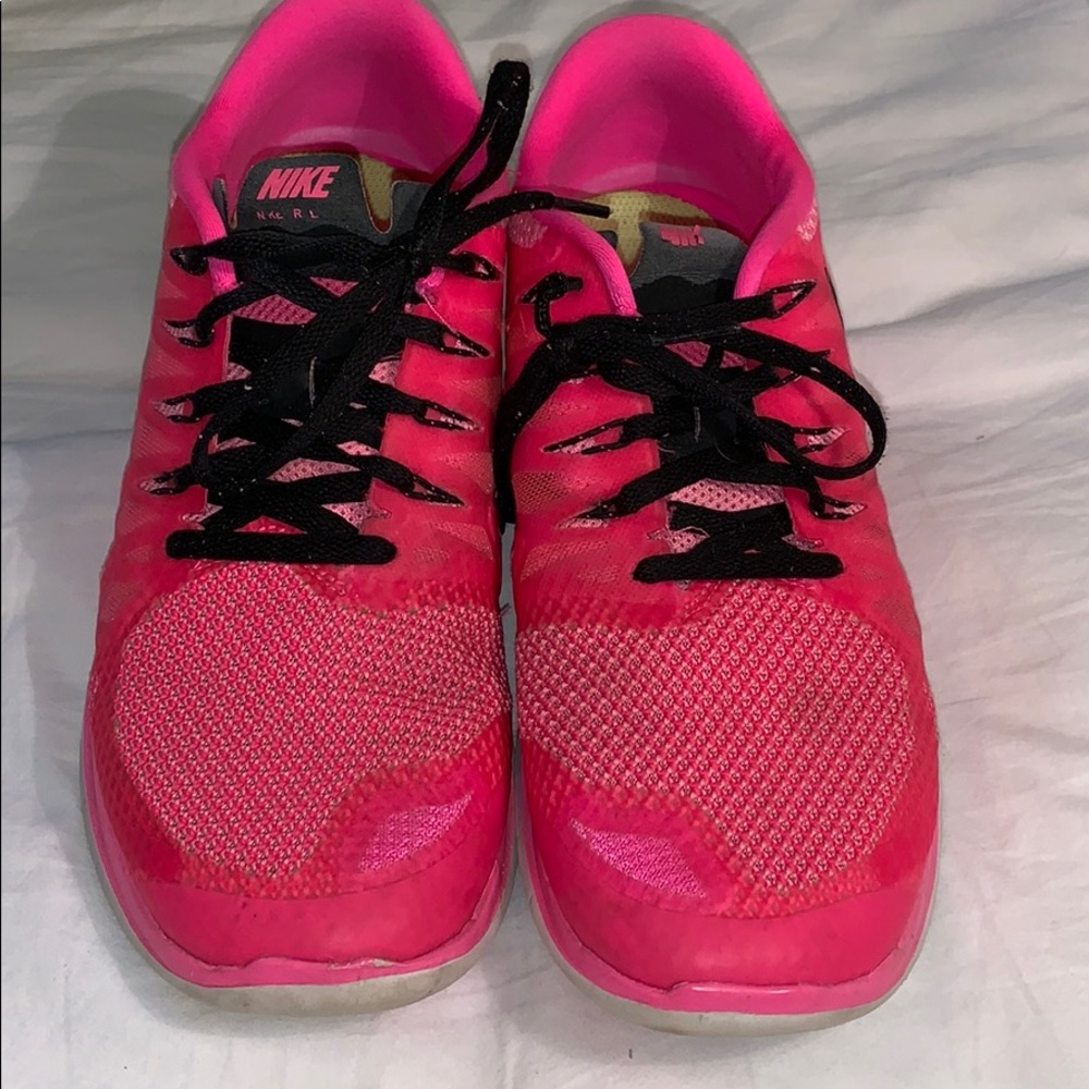 👟Nike Free 5.0 hot pink, size 9.5 shoes. SS1 - Picture 4 of 6